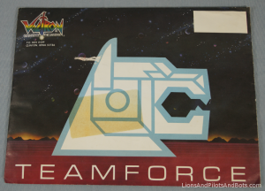 Voltron TeamForce Membership Kit Envelope (#2, Front)