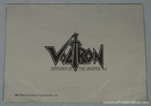 Voltron TeamForce Membership Kit - Welcome Letter (Folded, Back)