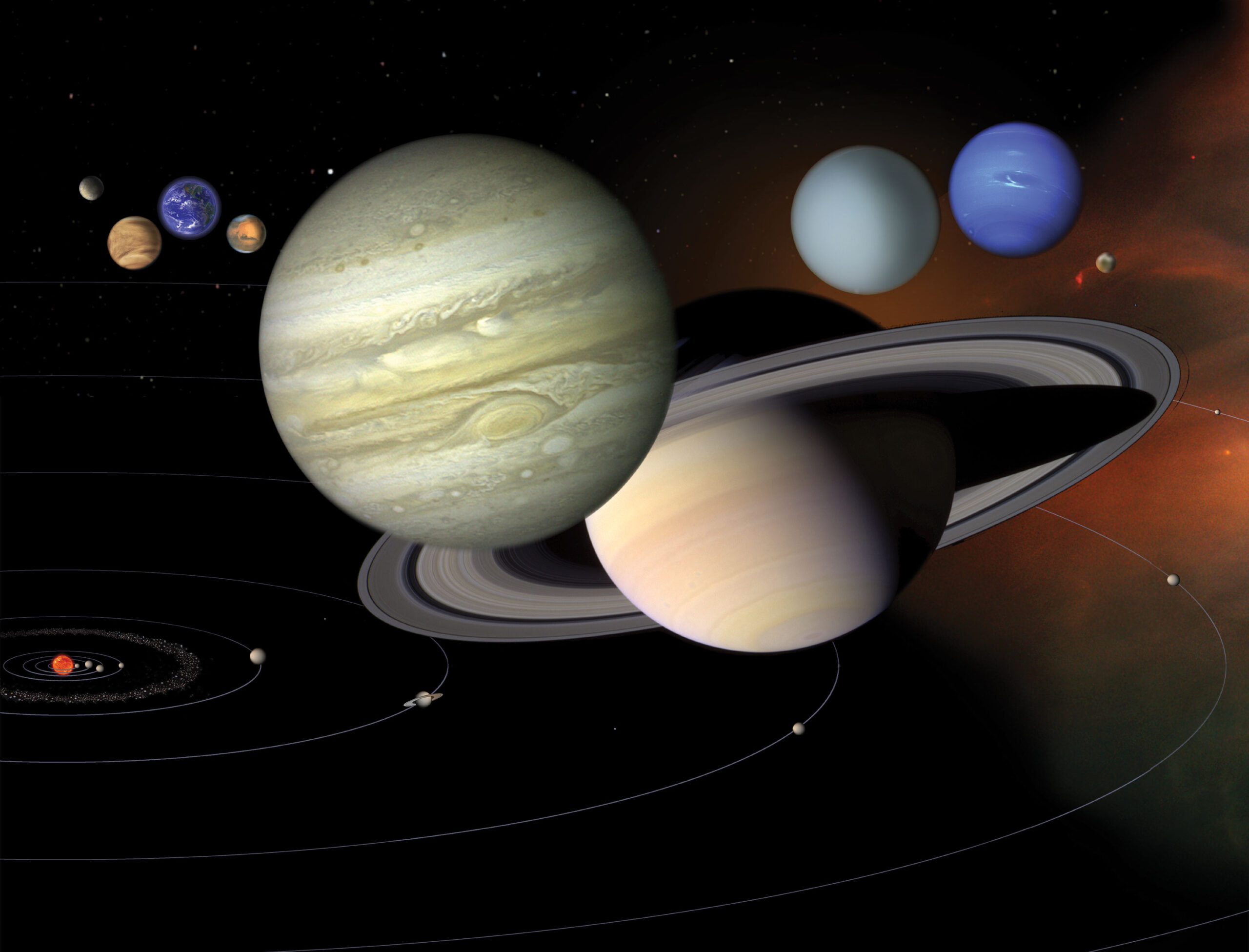 Image of the solar system